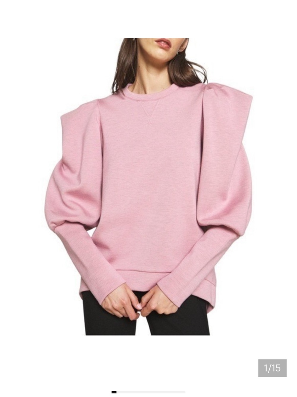 TED BAKER 'Cherida' Puff Sleeve Sweatshirt Puff Sleeve Crewneck Sweatshirt
